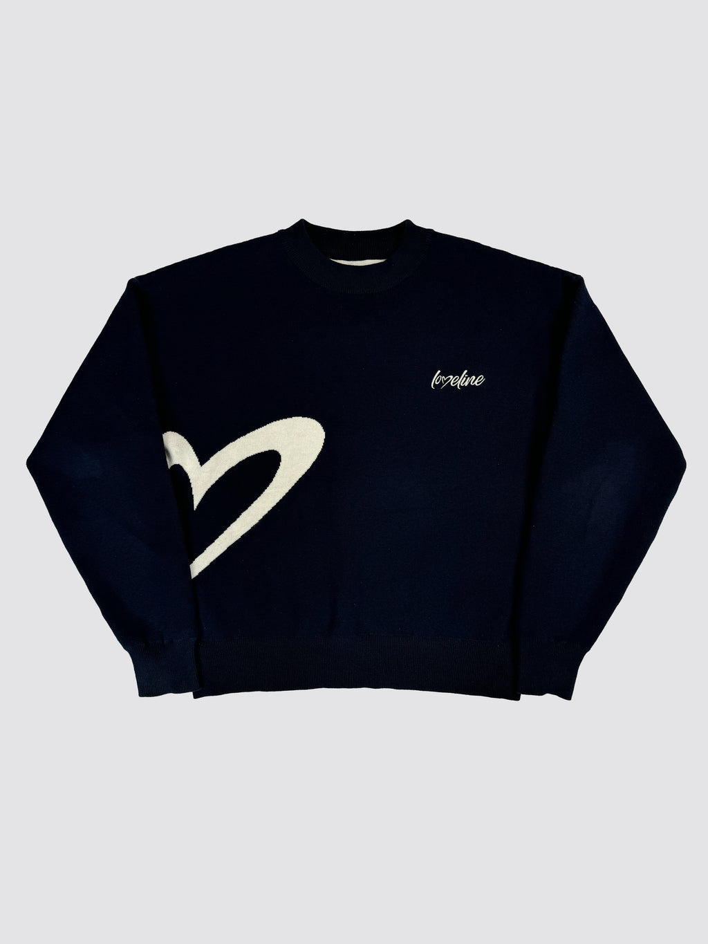 DARK BLUE Knit Sweater