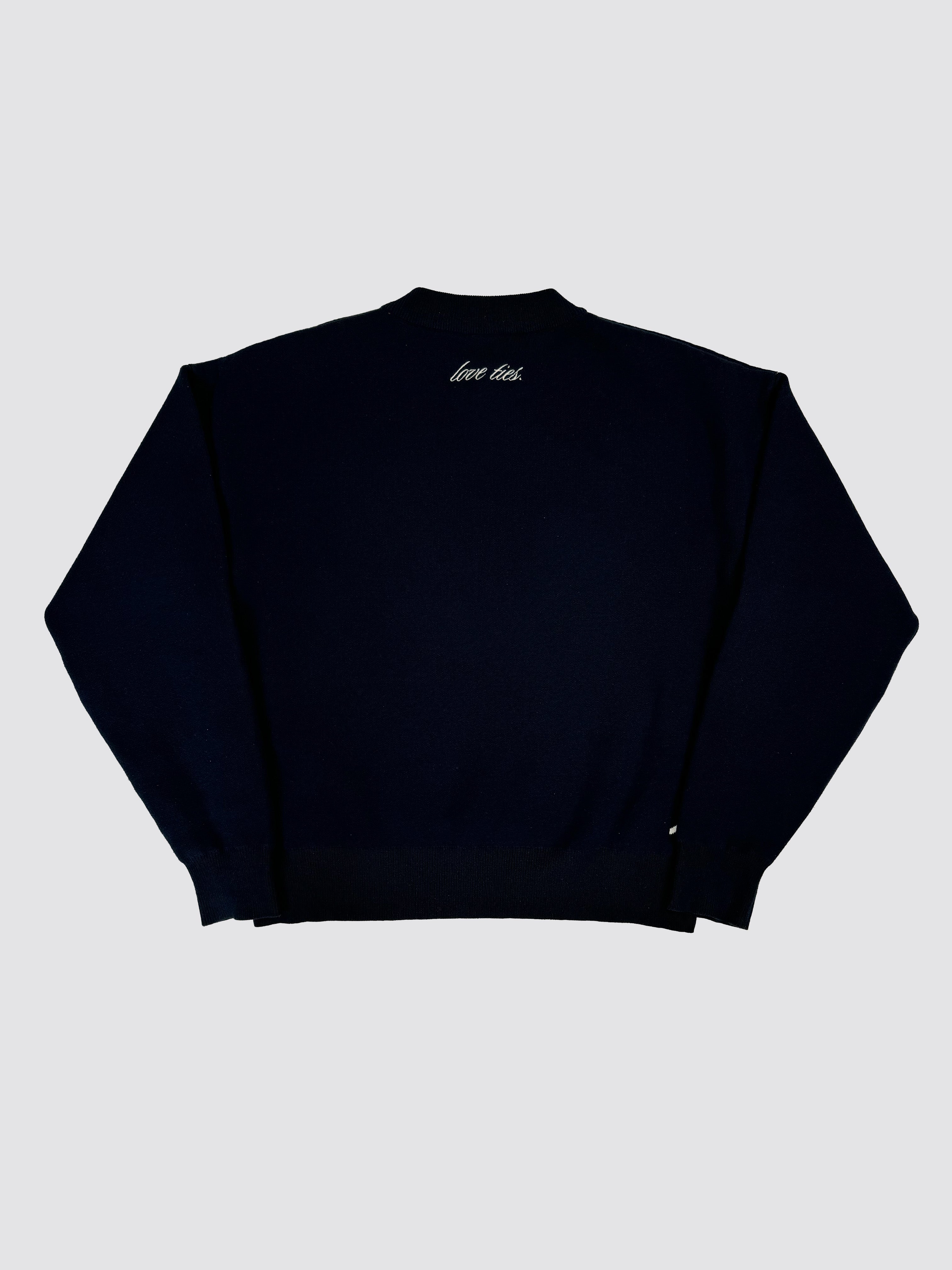 DARK BLUE Knit Sweater