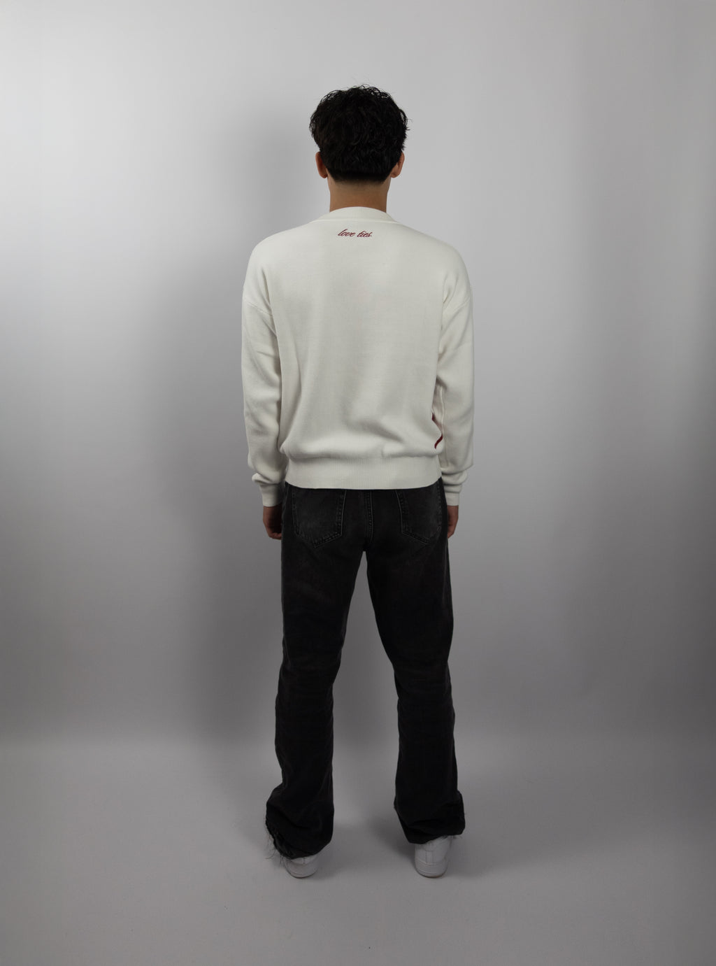 CREAM WHITE Knit Sweater